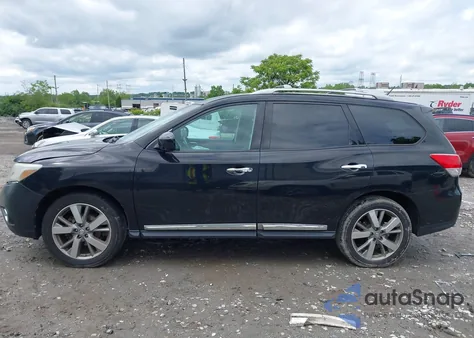 2013 Nissan Pathfinder Platinum из США, поврежденный, VIN 5N1AR2MM2DC637622